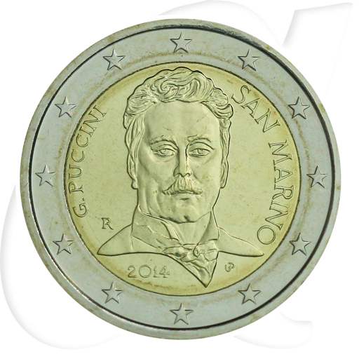 2 Euro Münze 2014 San Marino Münzen-Bildseite