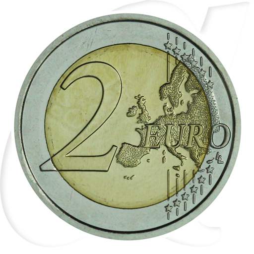 2 Euro Münze 2016 Vatikan Münzen-Wertseite