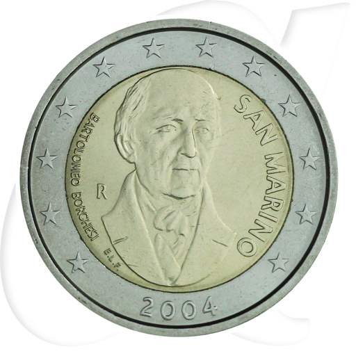 2 Euro San Marino 2004 Borghesi Münzen-Bildseite