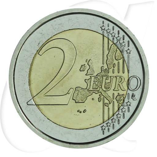 2 Euro San Marino 2006 Kolumbus Münzen-Wertseite