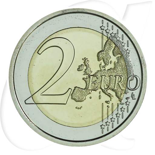 2 Euro San Marino 2008 Dialog Münzen-Wertseite