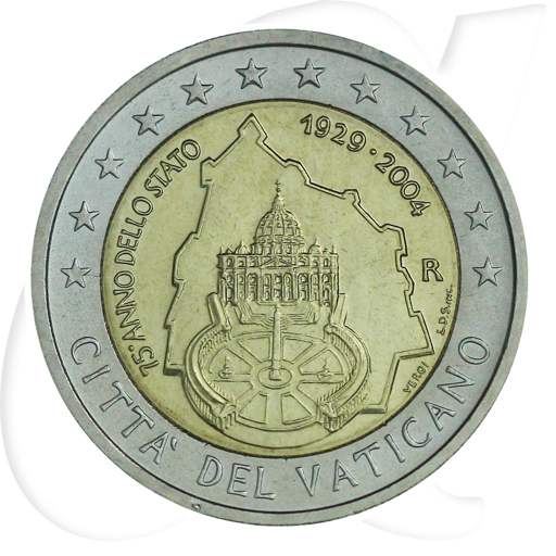 2 Euro Vatikan 2004 Münzen-Bildseite