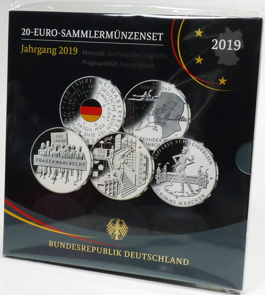 20 Euro 2019 PP Gedenkmünzenset OVP