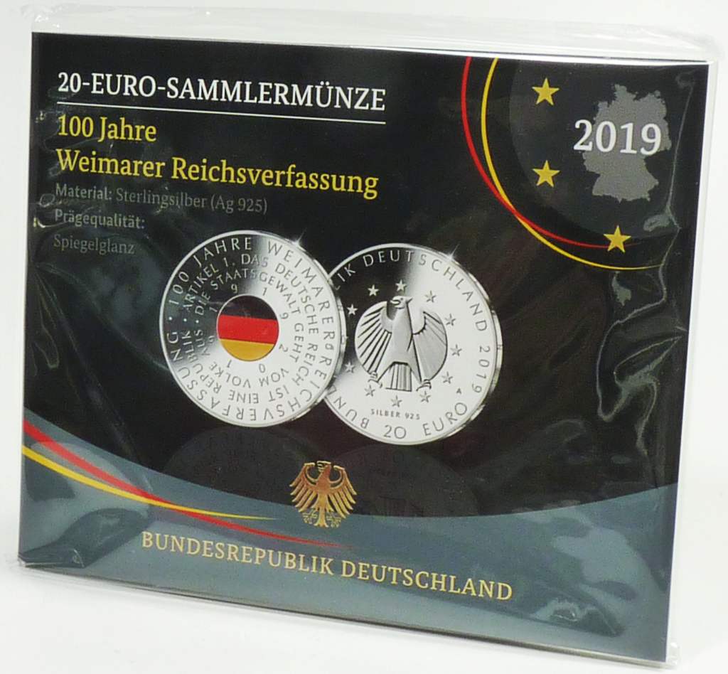 20 Euro 2019 Weimar OVP