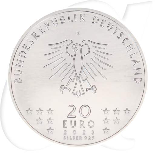 20 Euro Brecht 2023 Deutschland Bertolt Münzen-Wertseite