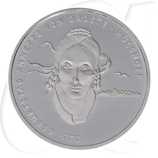 20 Euro Droste-Hülshoff 2022 Deutschland Münzen-Bildseite