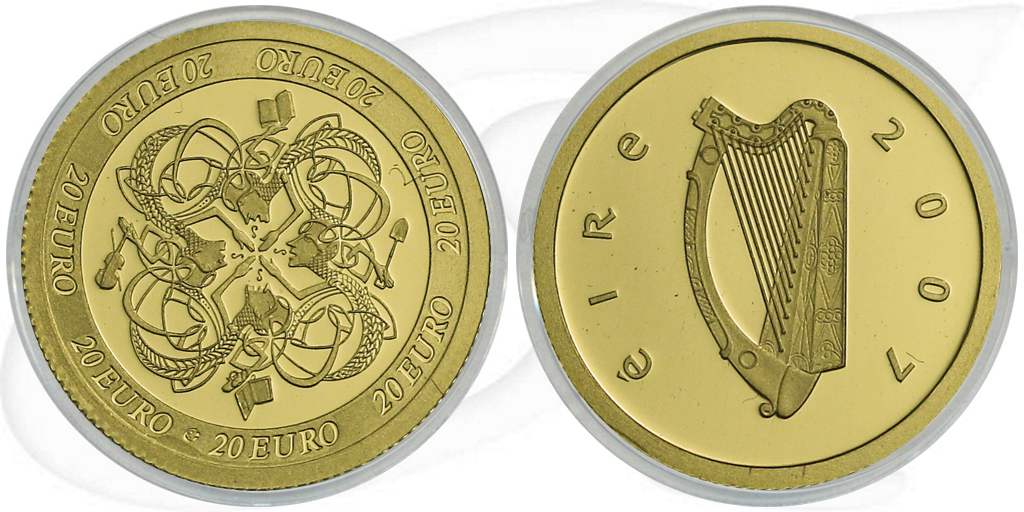 Irland 20 Euro Gold 2007 Celtic Coin PP OVP