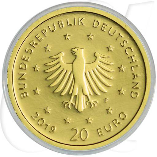 20 Euro Gold Wanderfalke Münzen-Wertseite