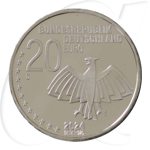 Deutschland 20 Euro 2024 D st 125. Geburtstag Erich Kästner