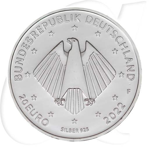 20 Euro Kloster Corvey 2022 Deutschland Münzen-Wertseite