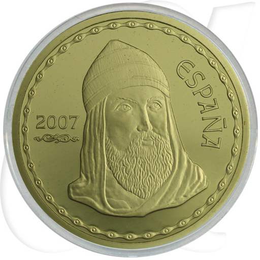 Spanien 200 Euro 2007 PP Gold 13,50g fein El Cid Campeador