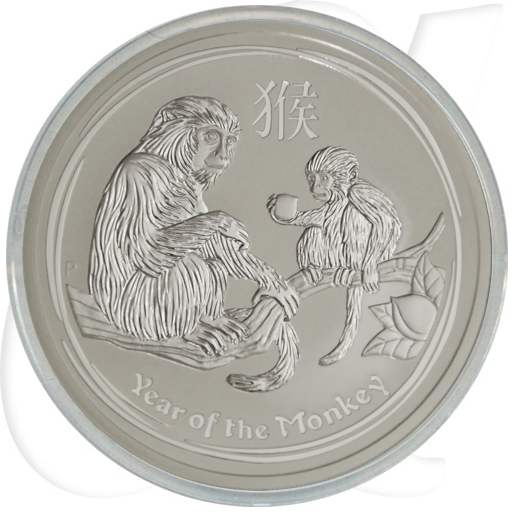 Australien 8 Dollar 2016 BU Silber Lunar II Jahr des Affen
