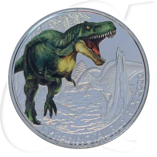 Österreich 3 Euro 2020 st Super Saurier - Tyrannosaurus Rex
