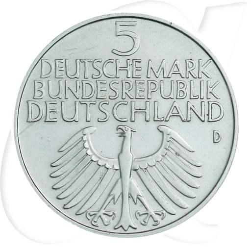 5 DM Germanisches Museum Münzen-Wertseite