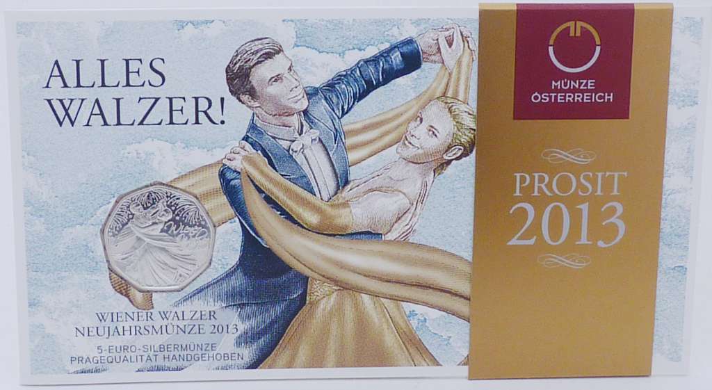 5 Euro Münze Österreich 2013 Wiener Walzer OVP