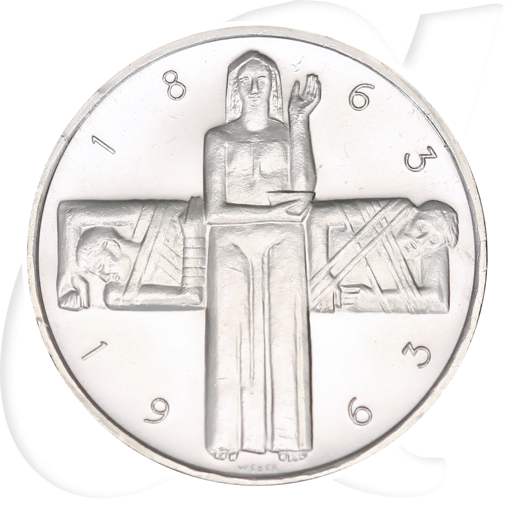 Schweiz 5 Franken 1963 B vz-st Rotes Kreuz