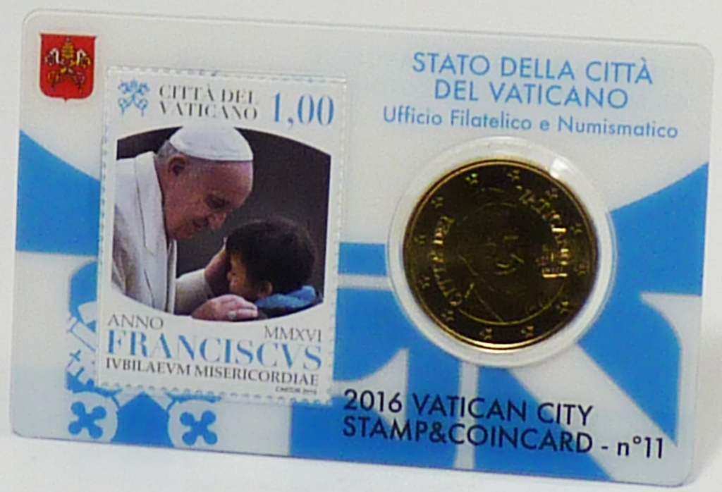 50 Cent Coincard 11 Vatikan 2016 OVP