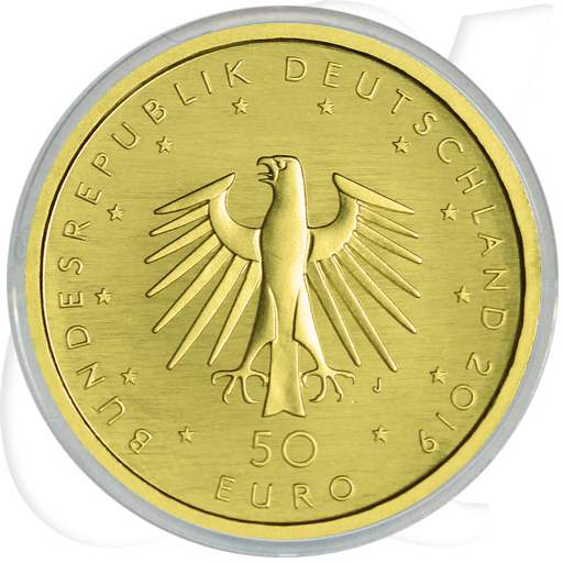 50 Euro Gold 2019 Hammerflügel Münzen-Wertseite