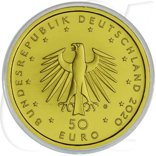 Deutschland 50 Euro Gold 2020 G st OVP Orchesterhorn