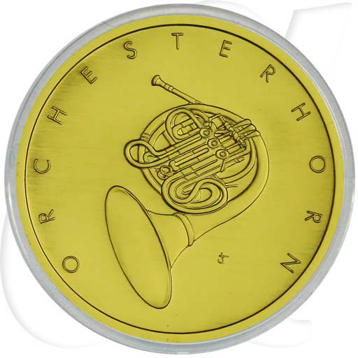 50 Euro Goldmünze 2020 Orchesterhorn Münzen-Bildseite