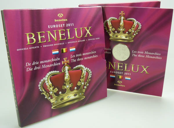 BeNeLux Kursmünzensatz 2011 st im Blister