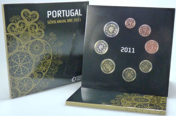 Portugal Kursmünzensatz 2011 st OVP Blister und Schuber