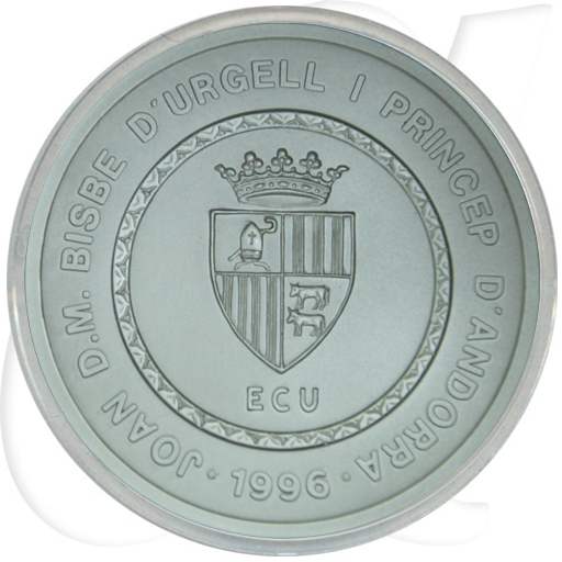 Andorra 50 Diner 1996 st Madonna von Meritxell Münzen-Wertseite