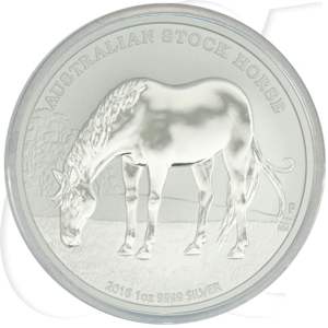 Australien 1$ 2016 BU Silber fein Stock Horse