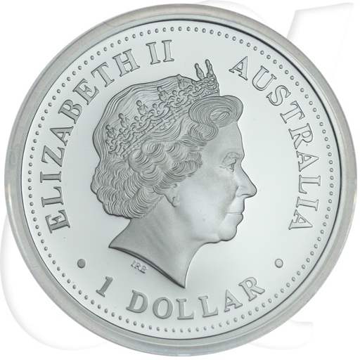Australien 2001 Lunar Jahr der Schlange 1 Dollar Münzen-Wertseite