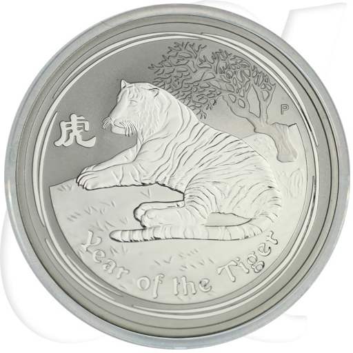 Australien 1 Dollar 2010 BU Silber Lunar II Jahr des Tigers