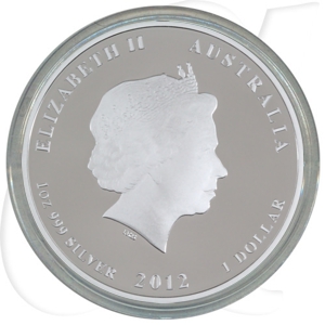 Australien 1 Dollar 2012 PP Silber Roter Drache