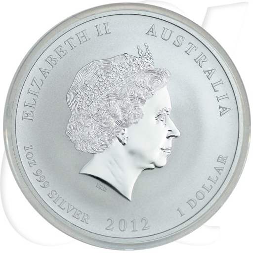 Australien 1 Dollar 2012 BU Silber Lunar II Jahr des Drachen Privymark Löwe