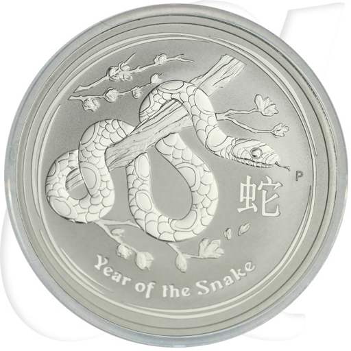 Australien 2013 Schlange Lunar 1 Dollar Silber Münzen-Bildseite