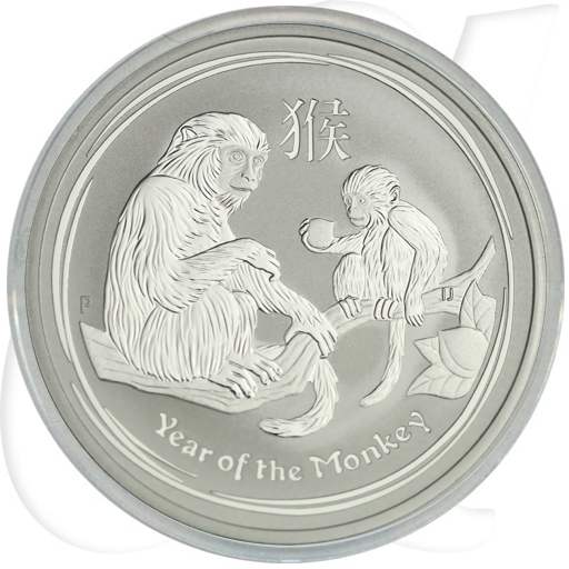 Australien 1 Dollar 2016 BU Silber Lunar II Jahr des Affen