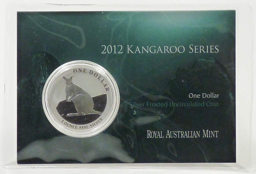 Australien Känguru 2012 Silber 1 Dollar Blister OVP