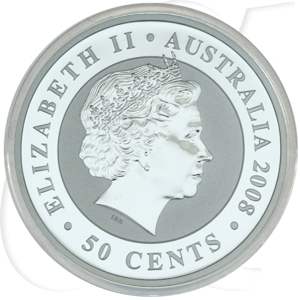 Australien Koala 2008 BU 50 Cent Silber