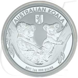 Australien Koala 2011 BU 1 Dollar Silber Berliner Bär