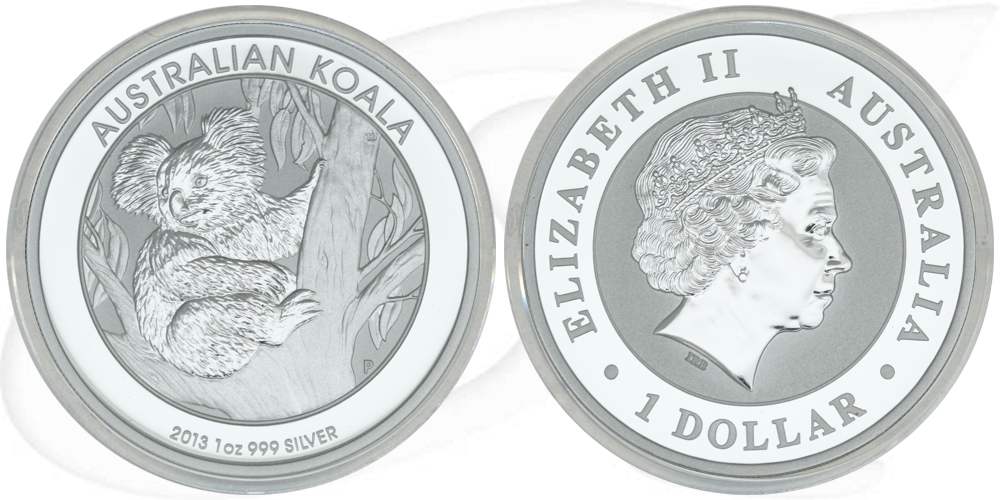 Australien Koala 2013 BU 1 Dollar Silber