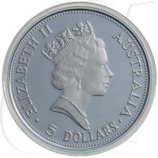 Australien Kookaburra 1990 5 Dollar Silber 1oz PP