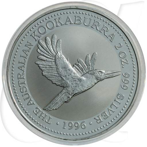 Australien Kookaburra 1996 2 Dollar Silber 2 oz st