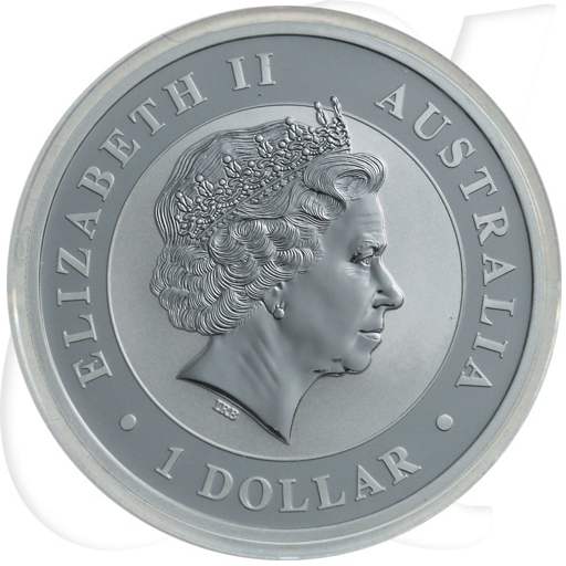 Australien Kookaburra 2012 1 Dollar Silber 1oz st Privy Drache Münzen-Wertseite