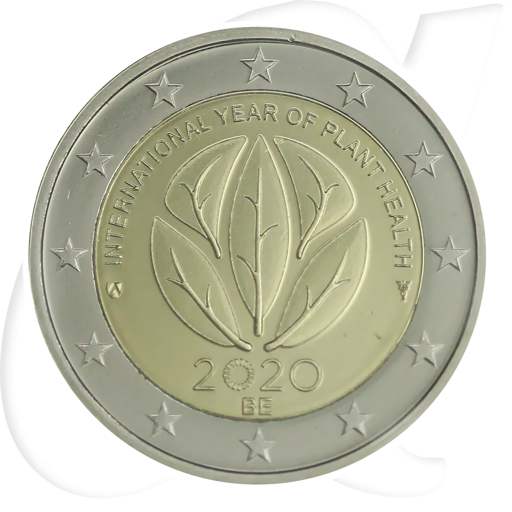 Belgien 2020 2 Euro Jahr der Pflanzengesundheit Coincard Münzen-Bildseite