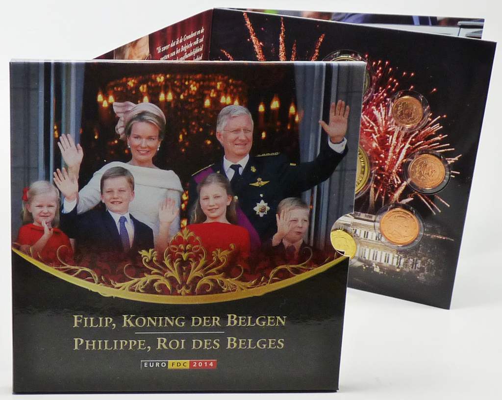 Belgien Kursmünzensatz 2014 König Philippe OVP