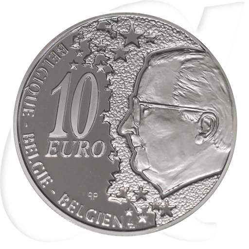 Belgien 10 Euro 2002 PP in Kapsel 150 Jahre Nord-Süd-Verbindung