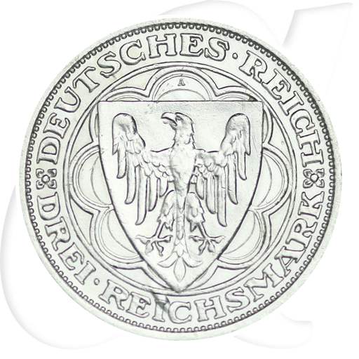 Weimarer Republik 3 Mark 1931 A ss ex Henkel 300 Jahre Brand von Magdeburg