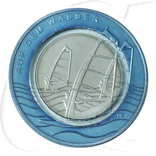 BRD 10 Euro 2021 Wasser Münzen-Bildseite