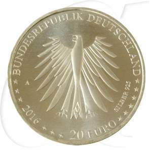 BRD 20 Euro Silber 2016 A st Grimms Märchen - Rotkäppchen