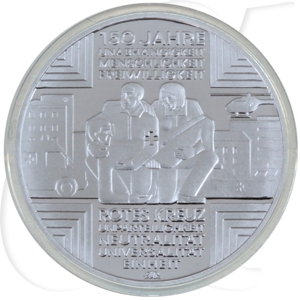 BRD 10 Euro Silber 2013 A 150 Jahre Rotes Kreuz PP (Spgl)