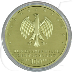 BRD 100 Euro 2013 A OVP Dessau-Wörlitz Anlagegold 15,55g fein