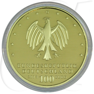 BRD 100 Euro 2013 G OVP Dessau-Wörlitz Anlagegold 15,55g fein